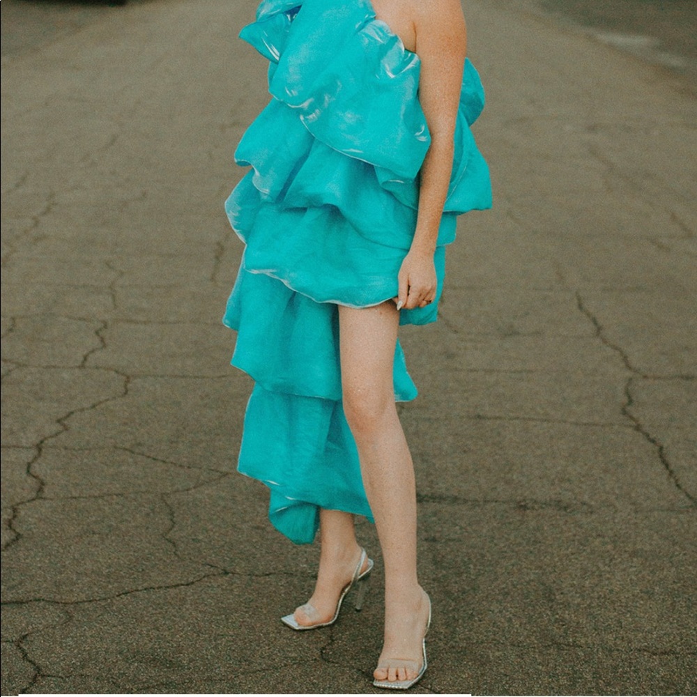 Good American Lucite Silver Sandal - 8.5 - Picture 4 of 6